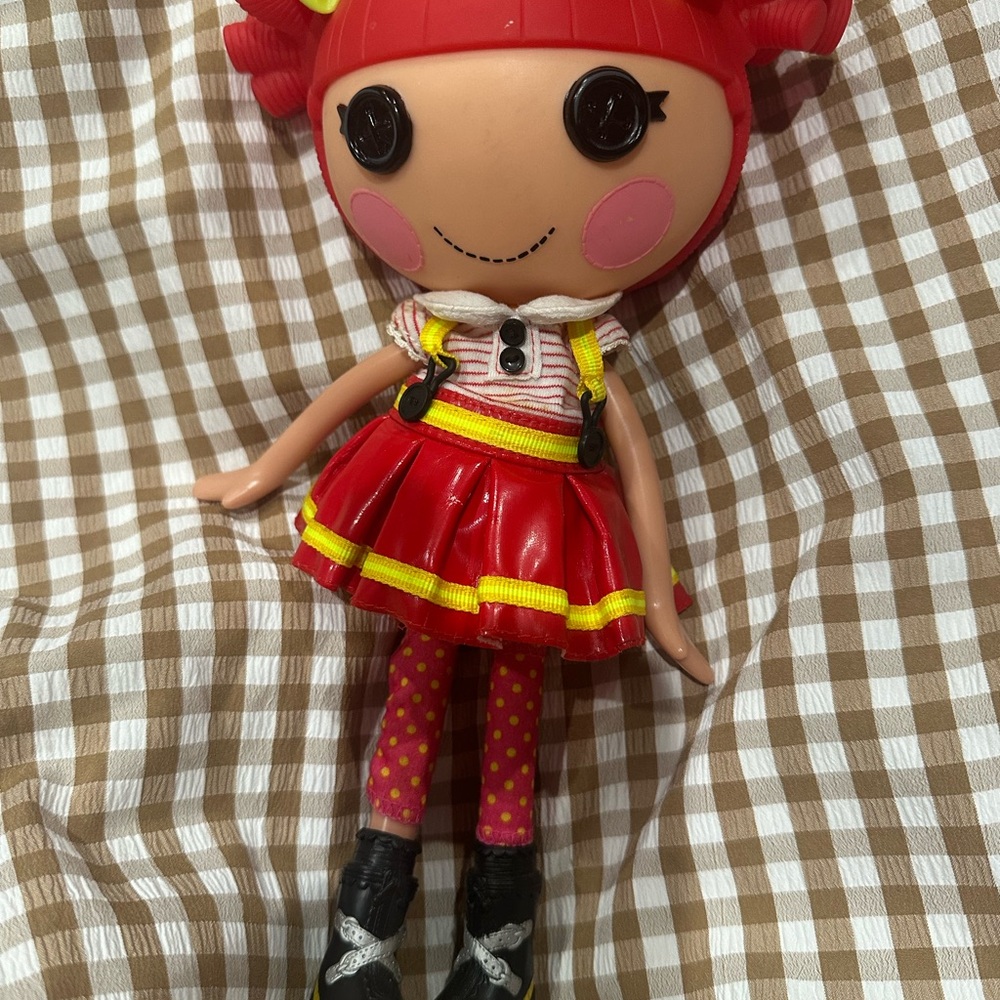 Red and Yellow Cheerleader Doll with Accessories
